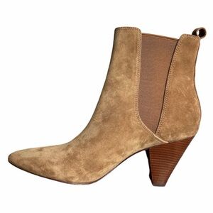 VERONICA BEARD Brown Suede Baxter Western Chelsea Boots - Sz. 8